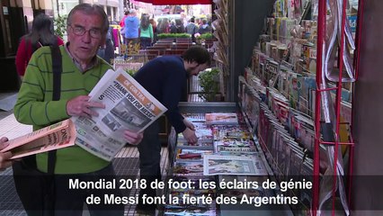 Foot: Les éclairs de génie de Messi font la fierté des Argentins