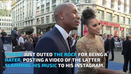 Tyrese posts video of The Rock ripping his music