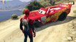 Disney Pixar Cars Tow Mater Lightning McQueen Mack Truck and Spiderman (Nursery Rhymes Songs)