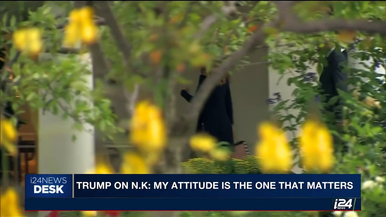 i24NEWS DESK | Trump on N.K: My attitude is the one that matters | Wednesday, October 11th 2017