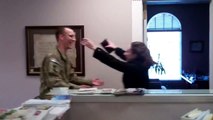 U.S. Soldier, Home From Afghanistan, Surprises His Wife at Work
