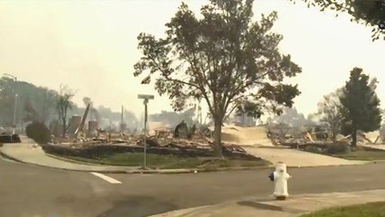 Horrific California Fire Leaves Neighborhoods Destroyed