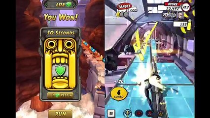 Temple Run 2 VS Spiderman Unlimited | Barry Bones VS Venom 2099 | Featuring Mechtopus