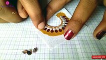 How To Make Designer Earrings // How To Make Hanging Earrings // Paper Jewellery Making //DIY