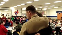 U.S. Marine Lance Corporal Surprises Younger Brother at School