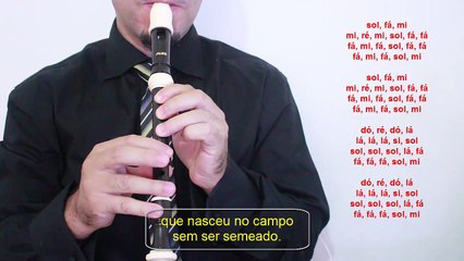 Alecrim - Cancao popular - Soprano recorder - Apostila Oficina de flauta doce - p.28 - ProAlex