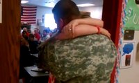 Father, Home from Iraq, Surprises His Daughter at School on Her Birthday