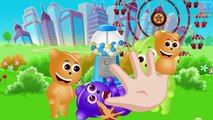 Mega Gummy bear babies getting magic spiral Ice cream finger funny family cartoon videos fro kids