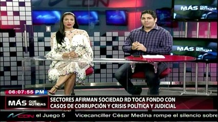 La sociedad de RD toca fondo Con los caso de corrupción-Más Que Noticias-Video
