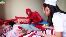 Baby Doctor Inject Frozen Elsa Spiderman ✦ Ninja Turtles is Police arrest Joker Kids Superhero fun