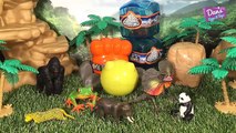 8 RAINFOREST ANIMALS SURPRISE TOYS 3D PUZZLES - Learn Animal Names Gorilla Tiger Poison Frog