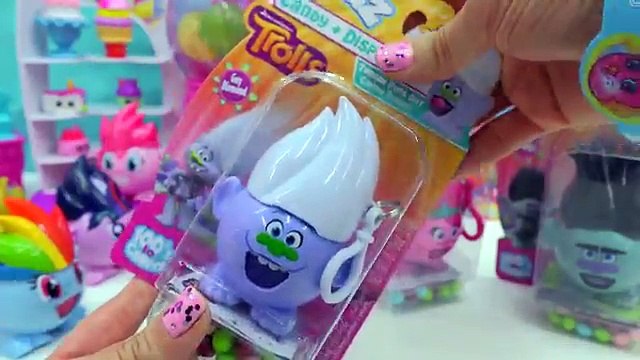 My Little Pony , Poppy and Branch Trolls, Shopkins Radz Round Candy Toys Video