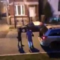Fight between cyclist and motorist, results in a bangin' knock out