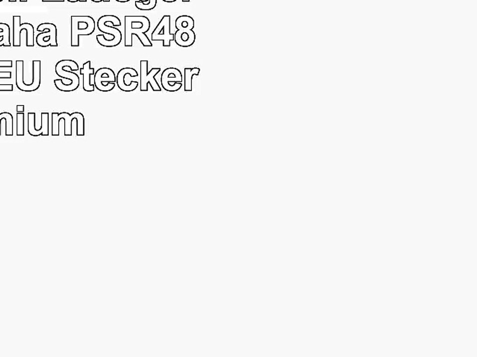 12V Netzteil  Ladegerät für Yamaha PSR48 Keyboard  EU Stecker  Premium