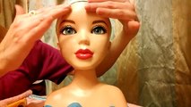 ASMR doll face brushing makeup. No talking