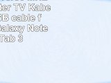 AdapterUniverse MHL HDMI Adapter TV Kabel Micro USB cable f Samsung Galaxy Note 3 S4 Tab