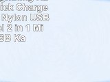 Coolden Lightning Kabel 21A Quick Charge Kabel 11M Nylon USB Ladekabel 2 in 1 Micro USB