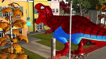 Spiderman Changed to DinoSpider Hulk Vs Dinosaurs Vs Spiderman Vs Joker