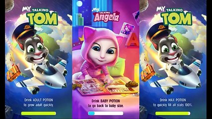 My Talking Angela Level 116 Vs My Talking Tom2 Level 132 and Level 163/Gameplay make for Kid #50