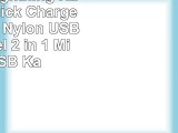 Coolden Lightning Kabel 21A Quick Charge Kabel 11M Nylon USB Ladekabel 2 in 1 Micro USB