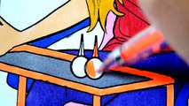 Disney Princess BARBIE Coloring Book Pages Fun Art for kids Videos Learning Colors