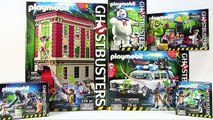 NEW Full Set Ghostbusters Playmobil Toys - ECTO 1, Fire House, Slimer and Stay Puff