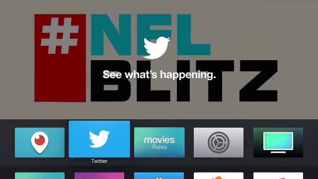 Twitter Live Connect your Apple devices and Tweet while you watch Update to the latest Twitter app for Apple TV