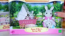 Sylvanian Families Calico Critters Twin Babies Guinea Pigs Pram Rabbits Silly Play Kids Toys