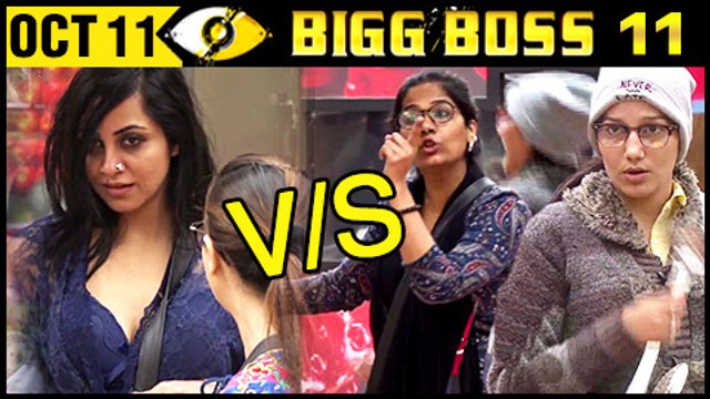 Sapna Choudhary & Mehjabi Vs Arshi Khan MAJOR FIGHT Bigg Boss 11 October 11th 2017 Day 10