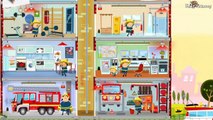 Fire Engine & Firefighters - Game Cartoon For Children - FIRE TRUCK FOR KIDS : Little Fire Station