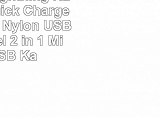 Coolden Lightning Kabel 21A Quick Charge Kabel 11M Nylon USB Ladekabel 2 in 1 Micro USB