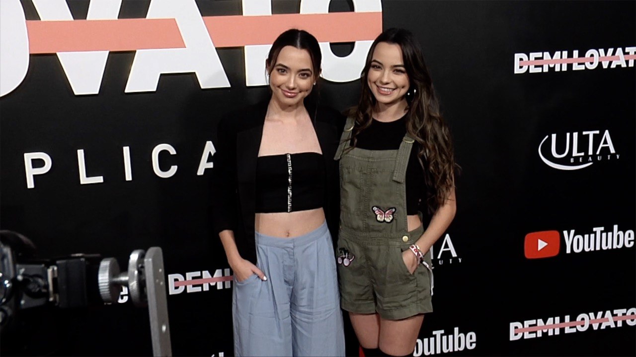 Merrell Twins "Demi Lovato: Simply Complicated" YouTube Premiere Red Carpet