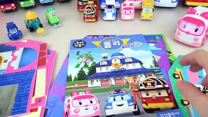 Robocar Poli car toys Paper ambulance station make and play