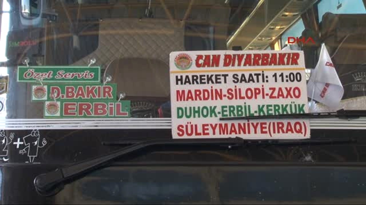 Diyarbakır Erbil ve Süleymaniye'ye Uçuşların Askıya Alınmasıyla Otübüslere Rağbeti Artırdı