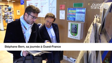 Stéphane Bern, sa journée à Ouest-France
