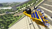 Stairs Jumps Down - BeamNG Drive Crashes & Fails Compilation Montage