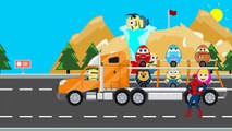 Monster Trucks - McQueen Transportation Cars for Kids w Learn Colors Animation