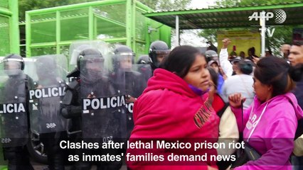 Clashes as families demand answers on lethal Mexico prison riot