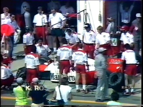 Gran Premio d'Ungheria 1986: Sosta di K. Rosberg e intervista a De Cesaris
