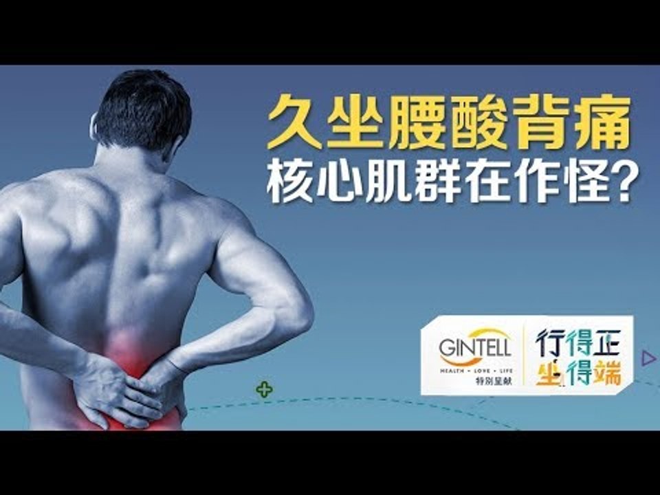久坐腰酸背痛 核心肌群在作怪？