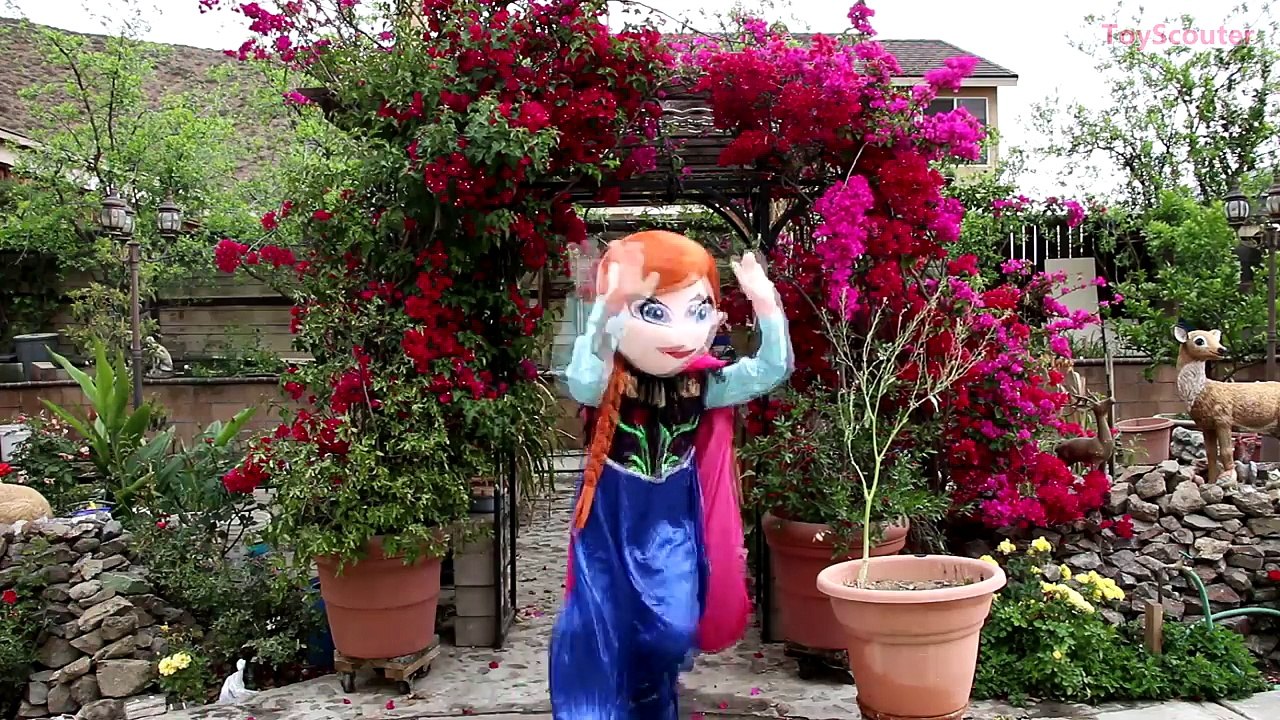 DEADPOOL Transforms SPIDERMAN into FRANKENSTEIN w/ Anna Minnie Mouse & Chase in Real Life