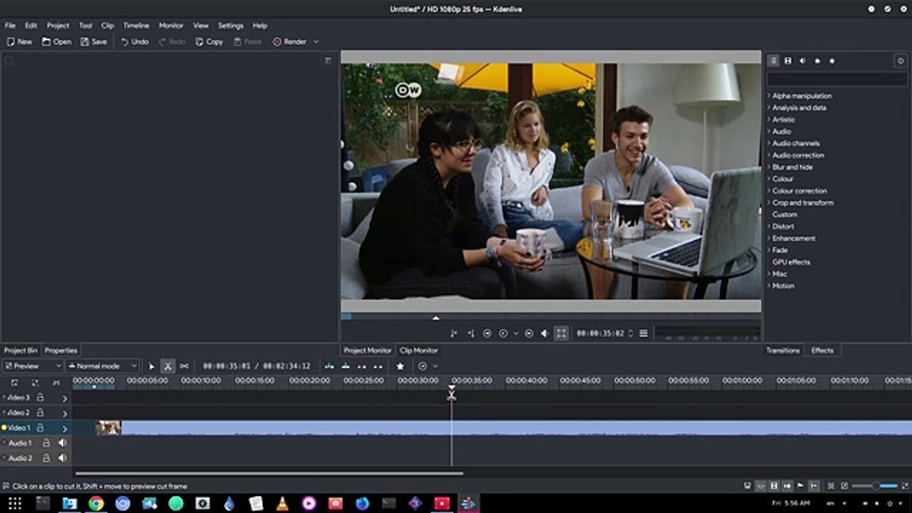Old Film effect on Kdenlive | Sort of :p