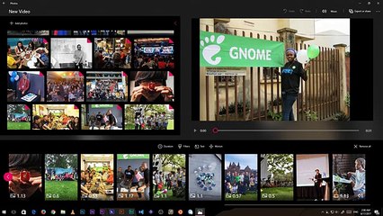 Happy B-Day GNOME! ..from Windows 10 Story Remix :)