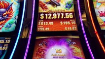 ★BIG WIN!!★ NEW 5 DRAGONS GRAND VS. BUFFALO GRAND (Aristocrat) | Slot Machine Bonus