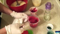 Making and Piping Christmas Wreath Cold Process Soap