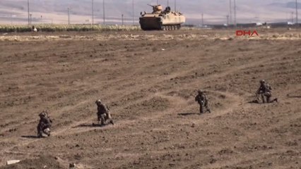 Şırnak Habur'daki Tatbikatta Temsili Düşman Mevzileri Böyle Ele Geçirildi