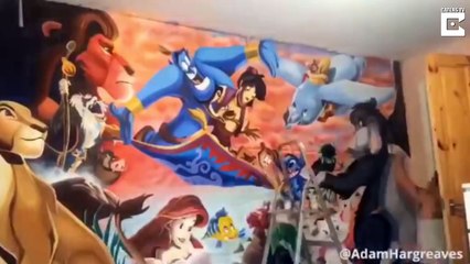 Il repeint en secret la chambre de fille, sa réaction vaut toutes les récompenses du monde - Flash Actu