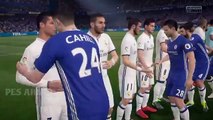 PES 2017 VS FIFA 2017 GAMEPLAY (PS4) COMPARISON REAL MADRID VS CHELSEA مقارنه بين فيفا 17 و بيس 17