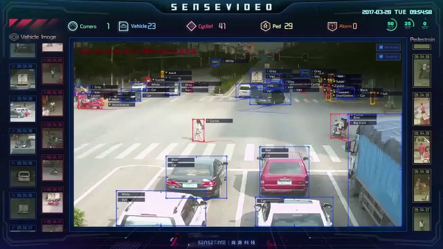 Flippant ce logiciel permet d'identifier les piétons à partir d'une caméra de surveillance dans la rue !