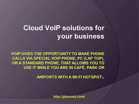 Cloud VoIP Service Provider - PBX Root